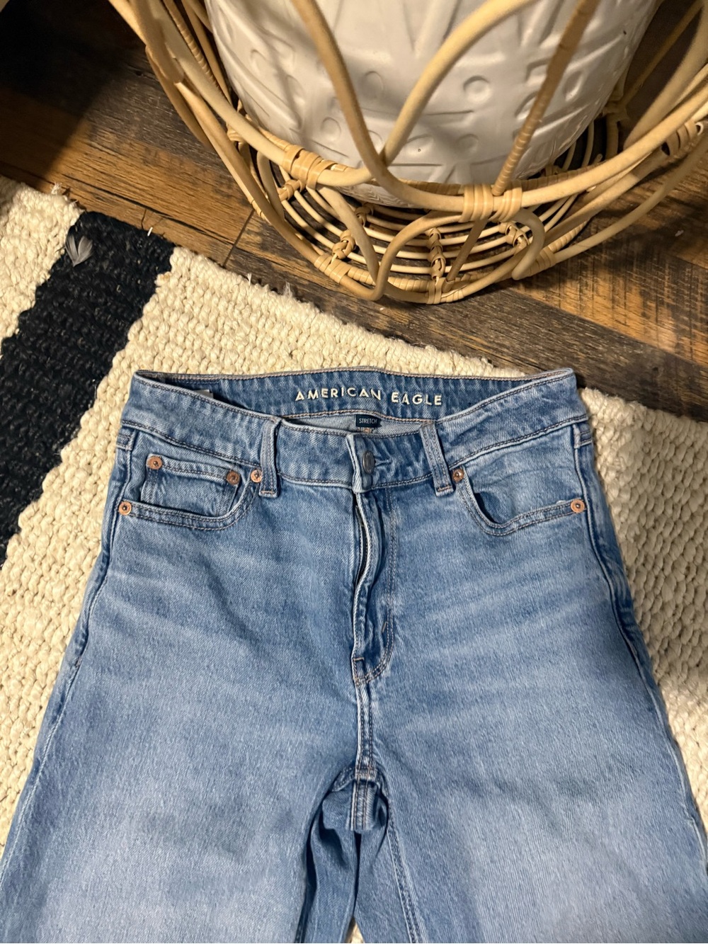 American Eagle Flare Jeans Womens High Rise Denim - Picture 4 of 7